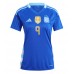 Camisa de Futebol Argentina Julian Alvarez #9 Equipamento Secundário Mulheres Copa America 2024 Manga Curta